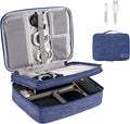 OrgaWise Electronics Organizer, Electronic Accessories Bag Travel Cable Organizer Three-Layer for iPad Mini, Kindle, Hard Drives, Cables, Chargers by OrgaWise