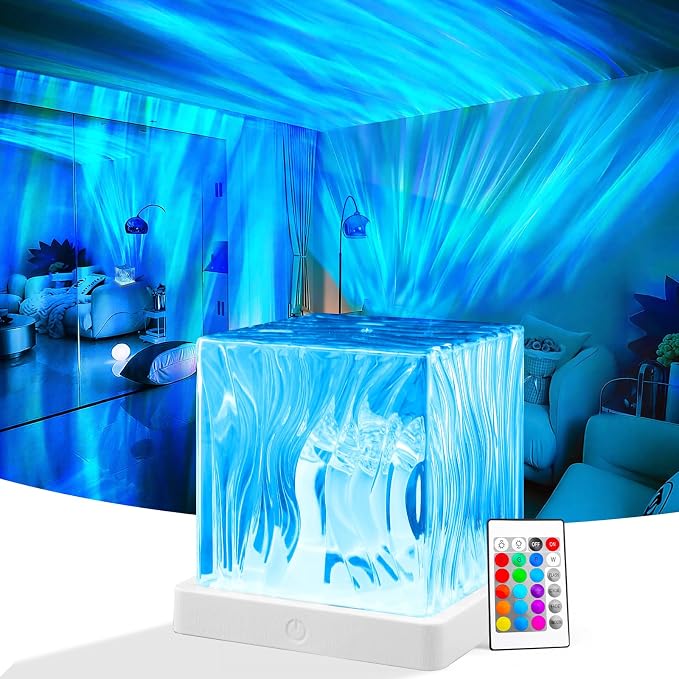 Northern Galaxy Light Projector with Remote, 16 Color Night Light for Room by ZLDYPINK