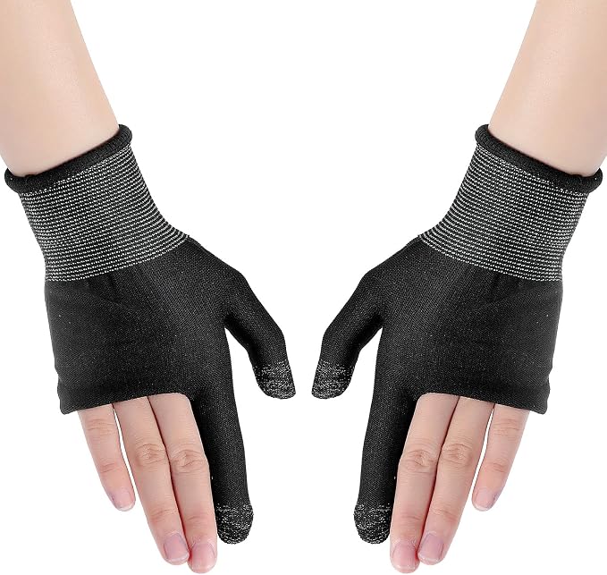 Ptwola Ultra-Thin Mobile Gaming Gloves Touchscreen Gaming Gloves Anti-Sweat Mobile Finger Sleeve Breathable by Unknown