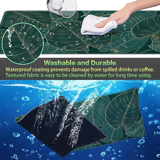 Canjoy Gaming Mouse Pad, 31.5x15.7in Large Mouse Pads for Desk Keyboard Pad | Desk Mat for Keyboard and Mouse Computer Big Full Size Desk Pad with Non-Slip Rubber Base and Stitched Edge for Home Office - Image 5