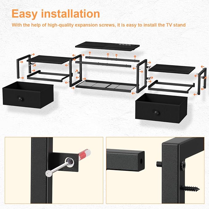 Snughome Floating TV Stand, Floating Entertainment Center for TVs up to 60" - Image 8