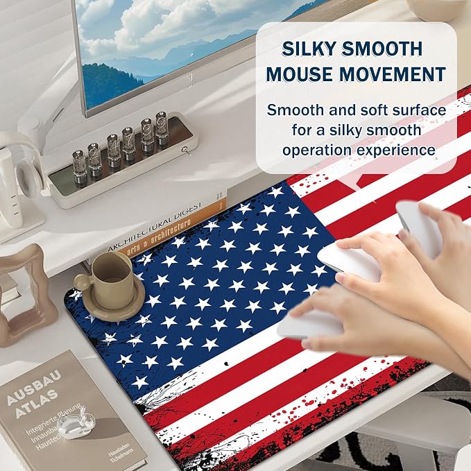 Mouse Pad Gaming - Desk Mat for Keyboard and Mouse - Large Mouse Pads for Desk, Gaming Mousepad with Non-Slip Base, Desks Pad (31.5" X 11.8") for Game, Office and Home - Image 4