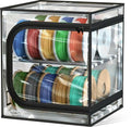 YOOPAI 3D Printer Filament Storage Box – 2 Tier Filament Storage Rack with Transparent Cover, Holds Up to 24 Rolls 1KG – 3D Filament Storage Organizer for Home, Workshop & Studio by YOOPAI