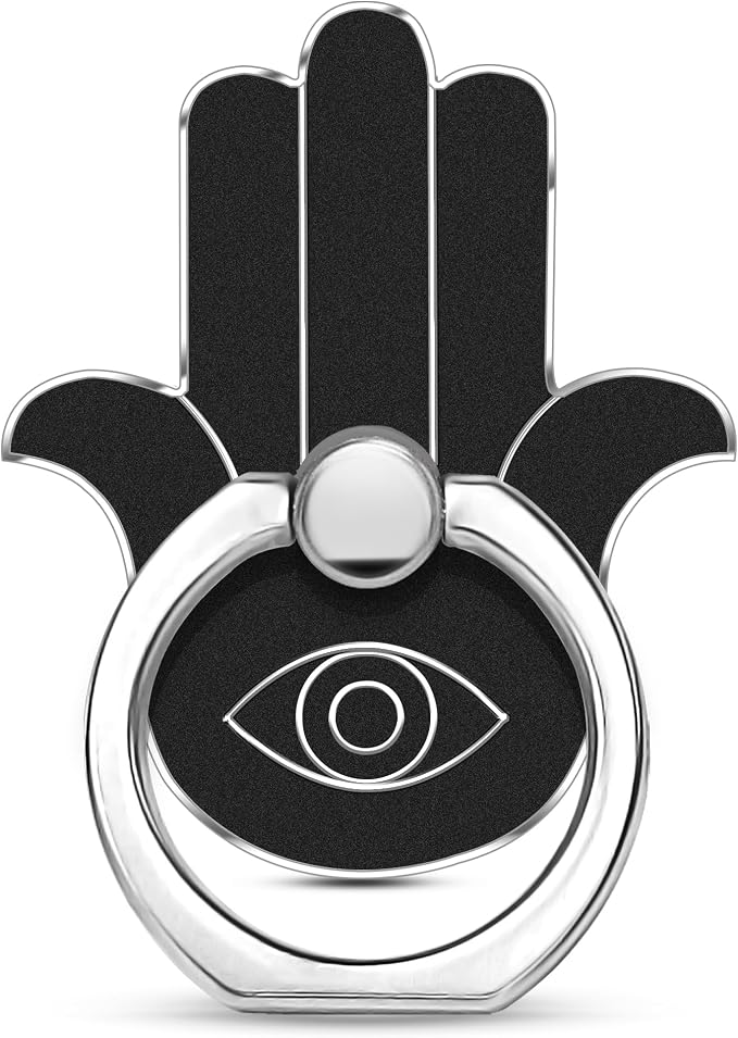 TACOMEGE Hand Phone Grip Holder, Evil Eye Phone Ring Stand Compatible with Smartphone, Tablet, E-Reader, Etc (PHGR-BK) by TACOMEGE