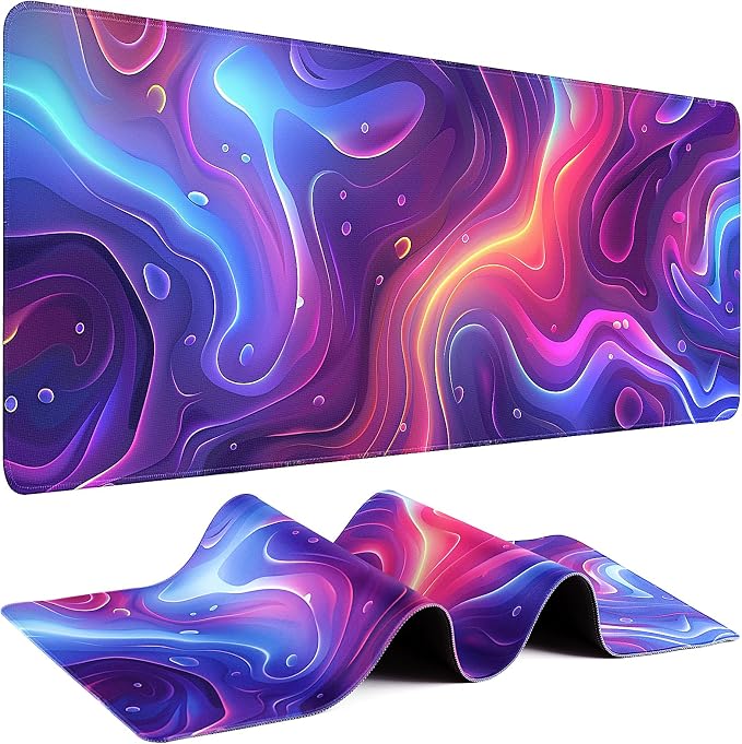 Gaming Mouse Pad - (31.5"×11.8") Topographic Large Mouse Pads for Desk - Desk Mat for Keyboard and Mouse with Non-Slip Base, Desks Pad Matfor Game/Office & Home by Unknown