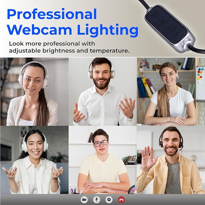 HumanCentric Video Conference Lighting - Webcam Light for Streaming LED - Image 8