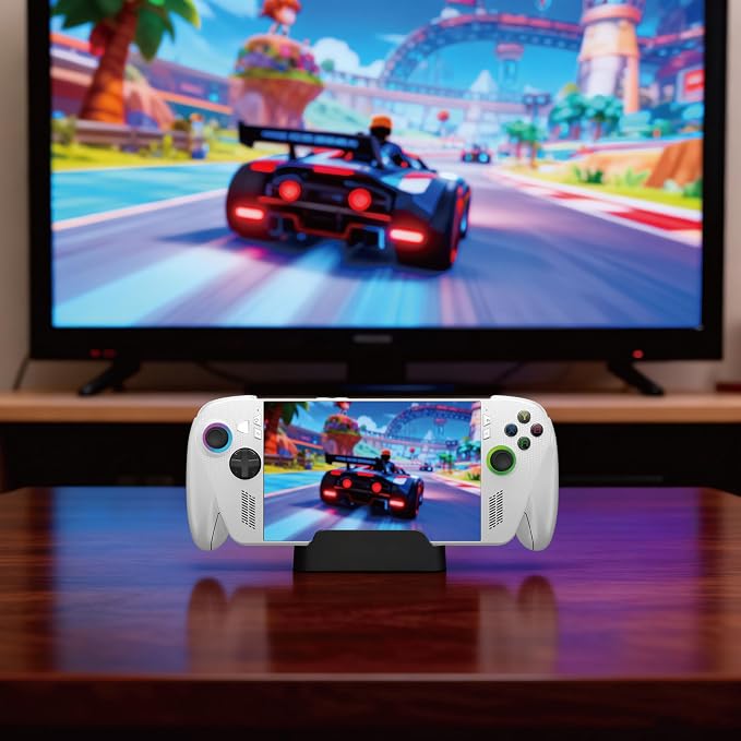 Stand Base for ROG Xbox Ally X/Ally, Portable Desktop Holder‌ Handheld Game Console Storage Bracket Deck Stand with Anti-Slip Silicone Pad - Image 6