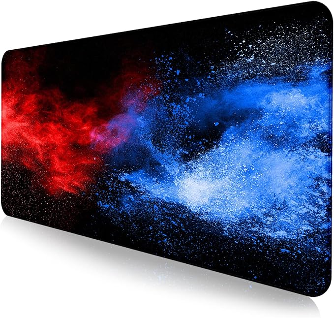 Colorful Starry Sky Mouse Pad, Office, Keyboard, Laptop, and Home Desk Pad | Large Extended Mouse Pad; Full Desk Coverage; Waterproof Coating; Stable Anti-Slide Base For Gaming, Office, Study Daily Use by LQFIWSS