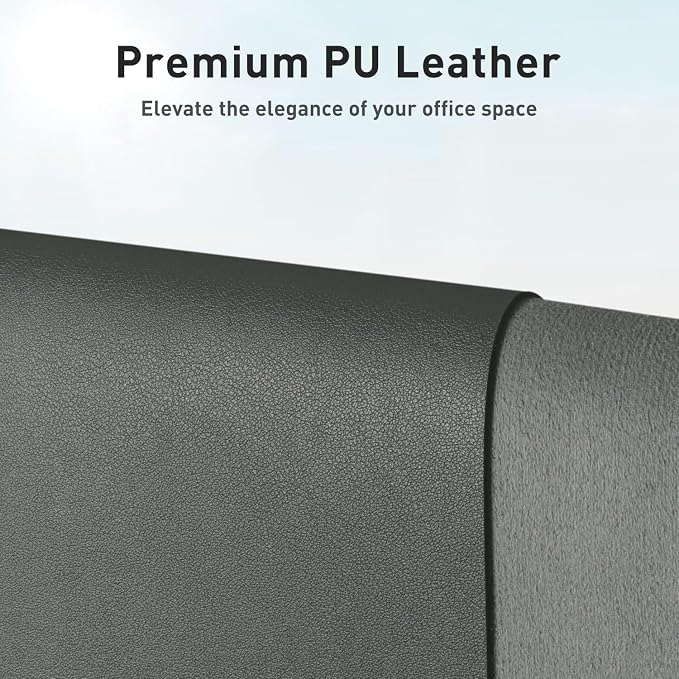 Bloss Leather Desk Pad Protector, Large Mouse Pad, Office Desk Mat, Non-Slip PU Leather Desk Blotter, Laptop Desk Pad, Waterproof Desk Writing Pad for Office and Home (Jungle Green, 31.5" x 15.7") - Image 3