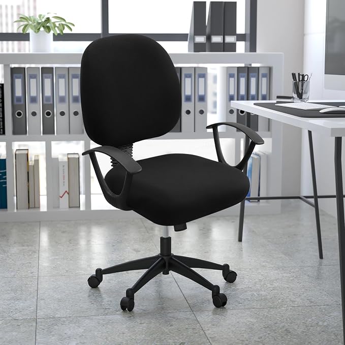 Smiry Stretch Printed Office Computer Desk Chair Covers for Seat & Backrest | Stretch Fit, Soft Fabric Universal Washable Removable, Anti-Dust Rotating Chair Slipcovers Protector - Image 9