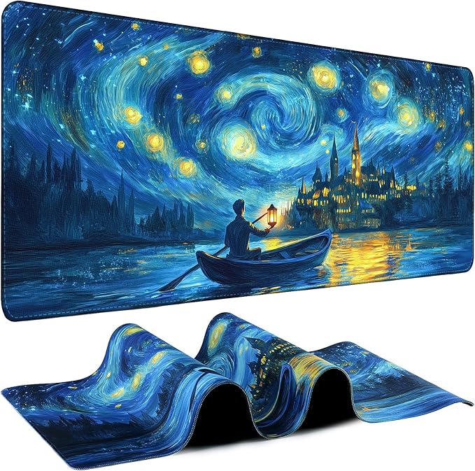 Mouse Pad Gaming - Desk Mat for Keyboard and Mouse - Large Mouse Pad for Desk, Mousepad (35.4" X 15.7") with Non-Slip Base, Desks Pad Mat Office and Home by Unknown