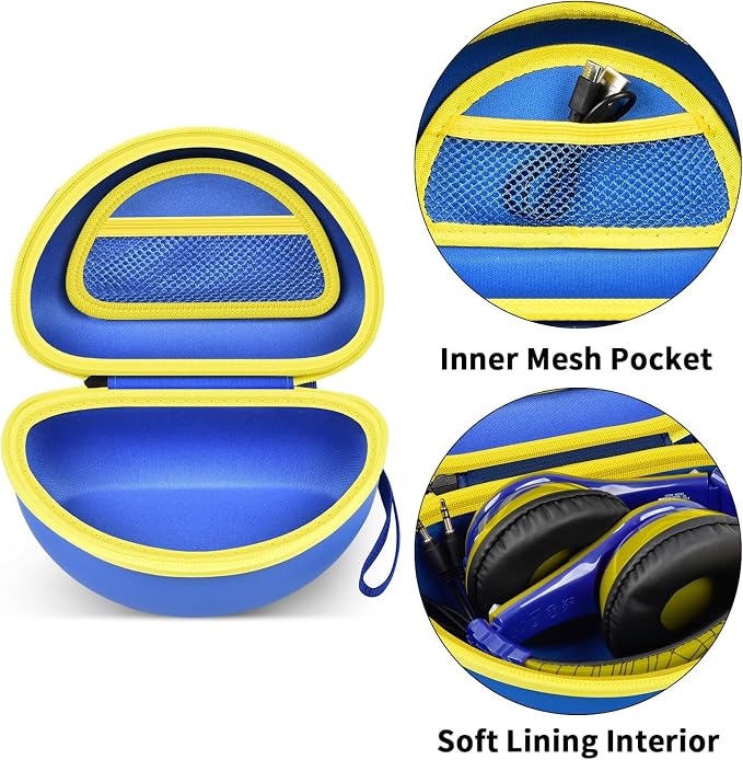 ANKHOH Kids Headphone Case for eKids, for Beats Solo4 Headphones, Deepblue - Image 3