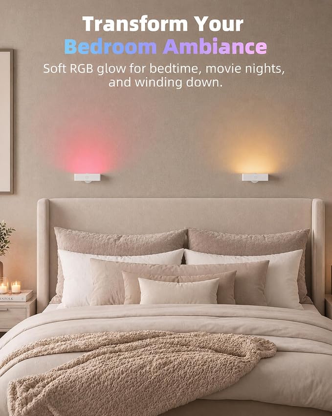 EZVALO Wireless RGB Light Bars, Rechargeable LED Mood Lights with Remote - Image 3