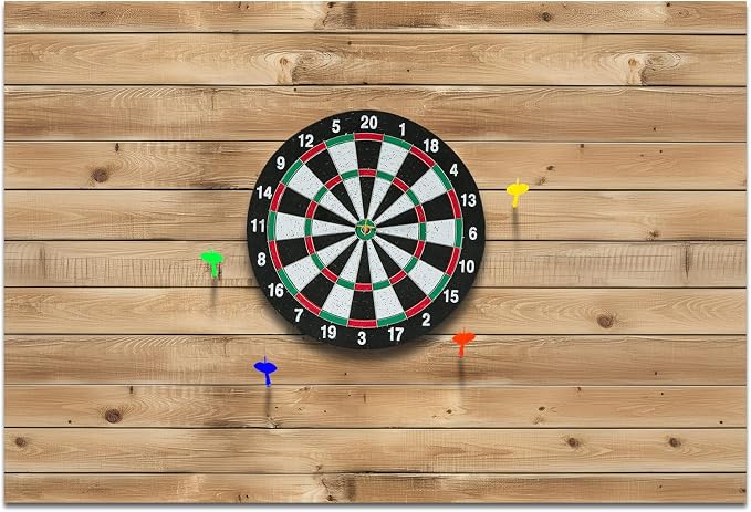 Hahafelt Felt Wood Grain Dart Board Wall Protectors Square Dart Board Backing Tiles Dartboard Backboard Cork Backboards Alternative by Hahafelt