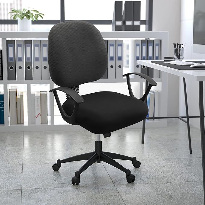 Smiry Stretch Printed Office Computer Desk Chair Seat Covers | Stretch Fit, Soft Fabric Universal Rotating Chair Cover, Washable Removable, Anti-Dust Seat Cushion Protector - Image 9