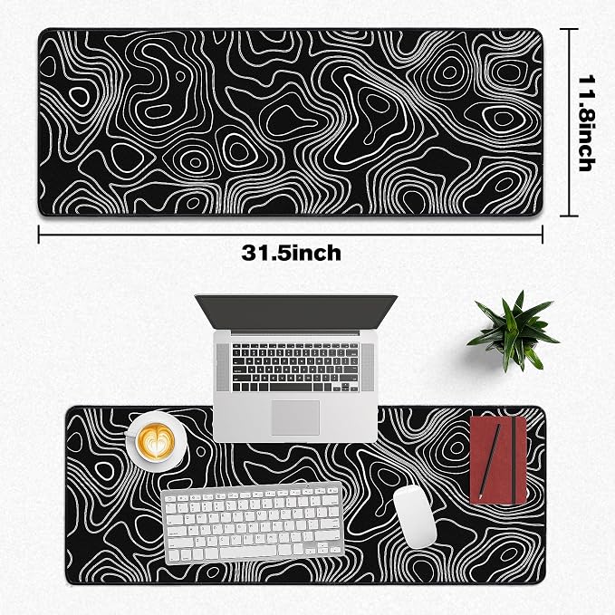 Mouse Pad Gaming - Desk Mat for Keyboard and Mouse - Large Mouse Pads for Desk, Gaming Mousepad with Non-Slip Base, Desks Pad (31.5" X 11.8") for Game, Office and Home - Image 5
