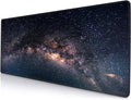 Large Gaming Mouse Pad with Stitched Edges, Galaxy Desk Mat, Extended XL Keyboard Pad, Non-Slip Rubber Base Desk Pad for Keyboard and Mouse, 31.5X11.8 inch by SANWUMIAN