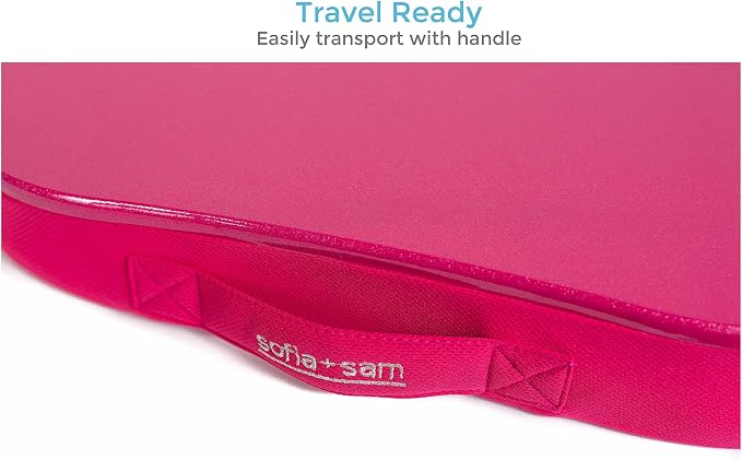 Sofia + Sam Mini Memory Foam Lap Desk Color: Pink - Image 5