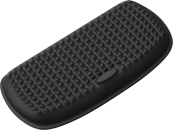 MEKASS Elbow Pad for Desk, Large Size Memory Foam Elbow Rest Padding with Non-Slip, Ergonomic Desk Edge Cushion, Armrest Pad Wrist Rest Comfort Support for Office Home (1 Pcs Black) by Mekass
