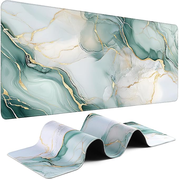 Gaming Mouse Pad - (31.5"×11.8") Marble Large Mouse Pads for Desk - Desk Mat for Keyboard and Mouse with Non-Slip Base, Desks Pad Matfor Game/Office & Home by Unknown