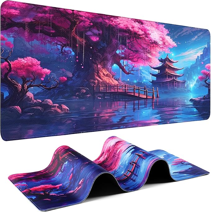 Mouse Pad Gaming - Desk Mat for Keyboard and Mouse - Large Mouse Pads for Desk, Gaming Mousepad with Non-Slip Base, Desks Pad (31.5" X 11.8") for Game, Office and Home by Unknown
