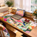 iCasso Desk Mat,Cute Mouse Pad for Desk,35"x16",Home Office, Cactus | Waterproof Desk Pad with Non-Slip Rubber Base and Stitched Edges, Extended Keyboard Mousepad for Computer, Home Workspace by iCasso