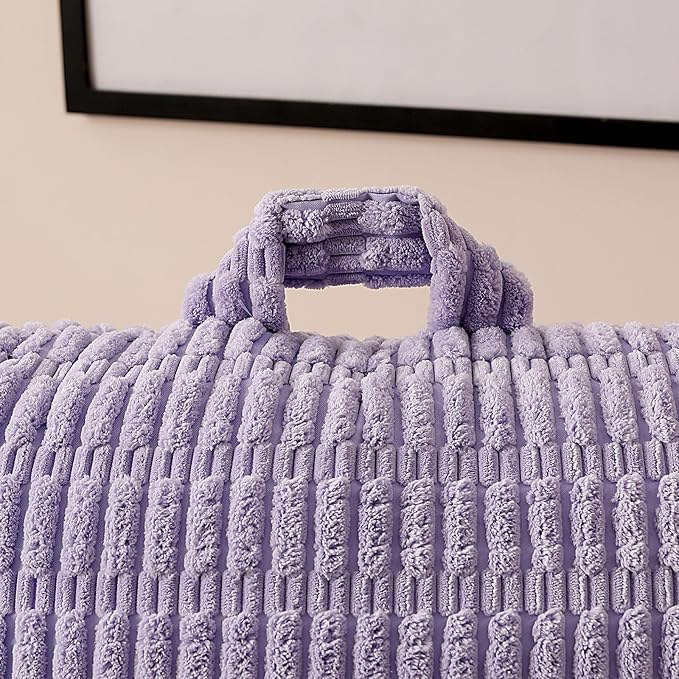 Reading Pillow for Sitting in Bed with Arm,Purple Corduroy,M | Sitting Pillow for Teens Back Support,17" Backrest Pillow Supports Reading,Gaming & Relaxing in Bed,Couch,or Floor - Image 8