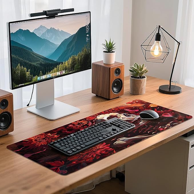 Gaming Mouse Pad - (31.5"×11.8") Skull Large Mouse Pads for Desk - Desk Mat for Keyboard and Mouse with Non-Slip Base, Desks Pad Matfor Game/Office & Home - Image 7