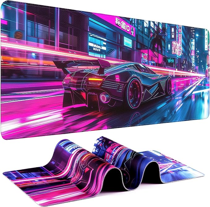 Gaming Mouse Pad - (31.5"×11.8") Sports Car Large Mouse Pads for Desk - Desk Mat for Keyboard and Mouse with Non-Slip Base, Desks Pad Matfor Game/Office & Home by Unknown
