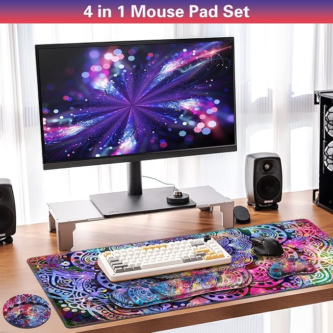 Canjoy Desk Mat with Wrist Rest, Keyboard and Mouse Pad Wrist Support Pad ﻿ - Image 2