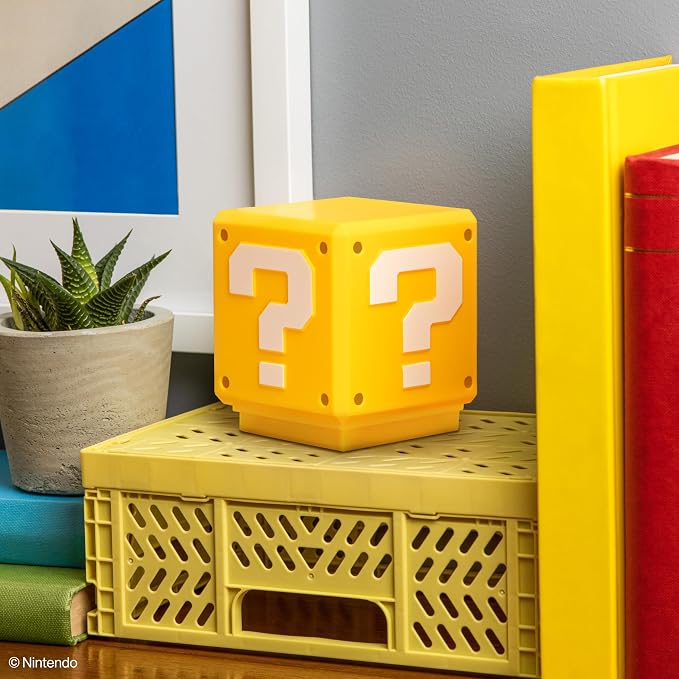 Paladone Super Mario Mini Question Block Light - Officially Licensed Super Mario Bros. Merchandise, Bedroom or Game Room Decor, Retro Gamer Gift, Battery Powered - Image 3