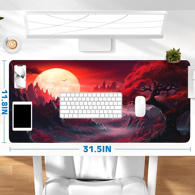 Gaming Mouse Pad, Desk Mat for Keyboard and Mouse, Large Mouse Pad for Desk, Computer Mousepad - Image 6