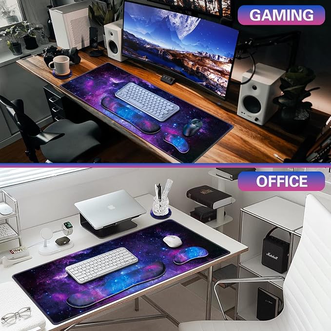 Canjoy Desk Mat with Wrist Rest, Keyboard and Mouse Pad Wrist Support Pad ﻿ - Image 7