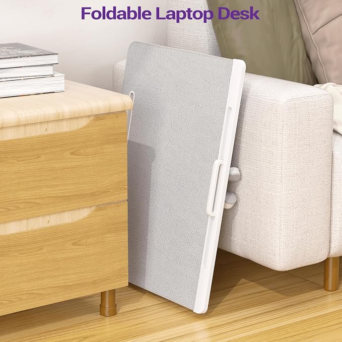NEARPOW XXL Bed Table Tray, Adjustable Laptop Lap Desk for Couch, Black - Image 7