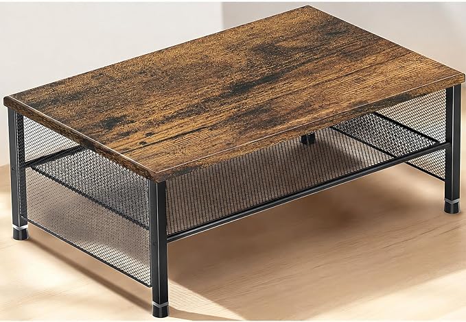 ECOLOVI 2-Tier Computer Monitor Stand Riser, Printer & Laptop Stand, Office Desk Accessories, Workspace Desk Organizer for Home Office Supplies, Brown by ECOLOVI