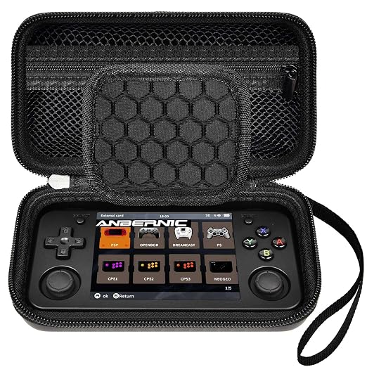 GWCASE Case for Anbernic RG35XX H RG28XX Retroid Game Console, Black by GWCASE