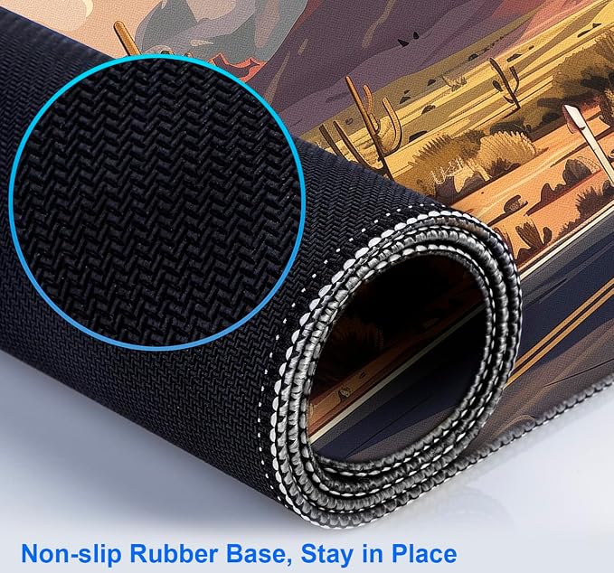 Natural Mountain View Gaming Computer Keyboard Pad, Computer Mouse Pad | Large Extended Mouse Pad; Full Desk Coverage; Waterproof Coating; Stable Anti-Slide Base For Gaming, Office, Study Daily Use - Image 7
