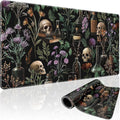 Goth Floral Mystical Large Gaming Mouse Pad Desk Mat 31.5"x15.7" | Extended Mousepad, Non-Slip Rubber Base , Stitched Edges, for Computer/Laptop/Office/Home by Mcapirivo
