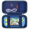 Elonbo Carrying Case for TEBIYOU/ WELLST·G/ TaddToy/ Beijue/ FAMILY POCKET/ CCTU/ X-JOYKIDS/ GREENCREEK/ Beico/ KAVOYI/ GuaiyeyeAP Handheld Game Console, Portable Electronic Gaming Player Bag, Blue by Elonbo