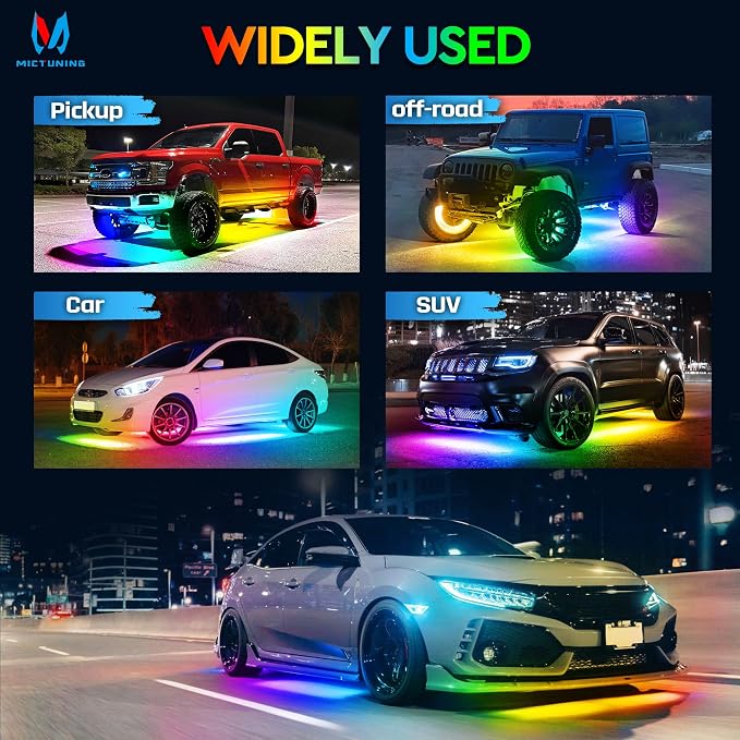 MICTUNING N8 RGB+IC Underglow Light Kit Soundsync - Image 6