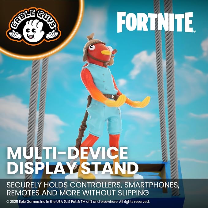 Cableguys Fortnite Fishsticks Controller Holder & Phone Stand - Gaming Setup Accessories for Desk and Game Room, Controller Stand Compatible with Xbox, PlayStation & Most Standard Game Controllers - Image 4