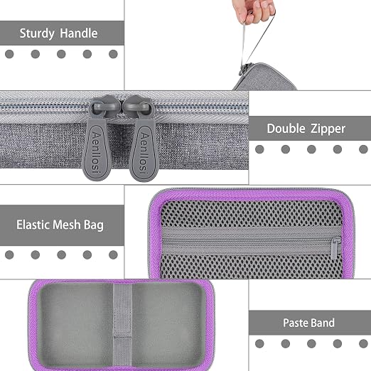 Aenllosi Hard Case for GameSir X2/X2S/X2Pro Mobile Gaming Controller, Gray - Image 3