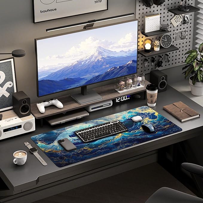 Mouse Pad Gaming - Desk Mat for Keyboard and Mouse - Large Mouse Pads for Desk, Gaming Mousepad with Non-Slip Base, Desks Pad (31.5" X 11.8") for Game, Office and Home - Image 6