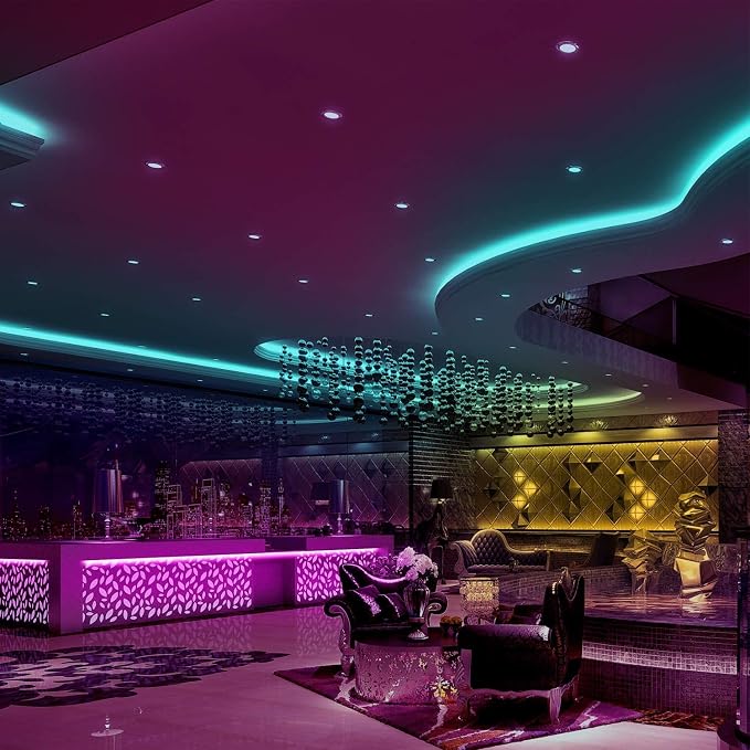 DAYBETTER Led Strip Lights 200ft, RGB Led Light Strip with 44 Keys Remote Controller, Color Changing Led Lights for Bedroom 100 ft of 2 Rolls - Image 2
