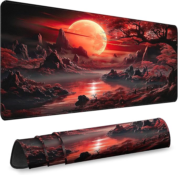 Mouse Pad Gaming - Desk Mat for Keyboard and Mouse - Large Mouse Pads for Desk, Gaming Mousepad with Non-Slip Base, Desks Pad (31.5" X 11.8") for Game, Office and Home by Unknown