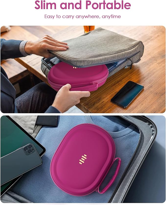 Headphone Case Hard Shell for Bose Quietcomfort/Skullcandy/JBL Tune 720BT/520BT/510BT/Live 770NC/460NC, Super-Slim Upgrade PU Pocket Over-Ear Headset Universal Portable Travel Organizer Bag - Image 5