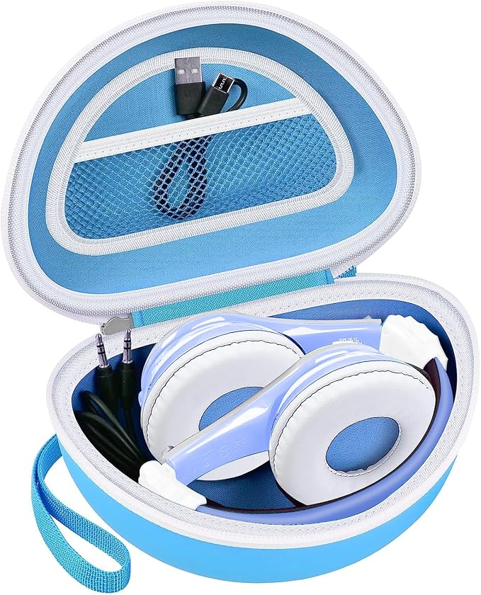 ANKHOH Kids Headphone Case for eKids, for Beats Solo4 Headphones, LightBlue by Ankhohstoragehardcase