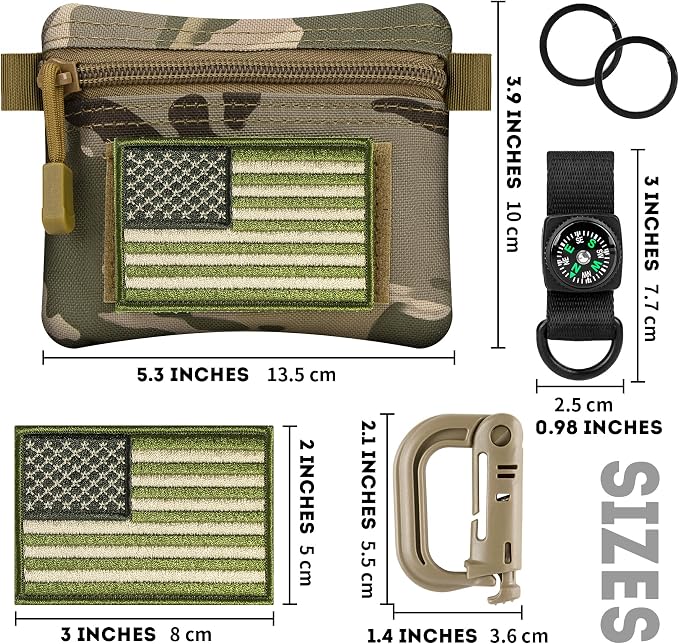 bvya Tactical EDC Compact Pouch Key Pocket Coin Purse ID Card Holder Accessories Organizer Pouch Waist Pack - Image 6