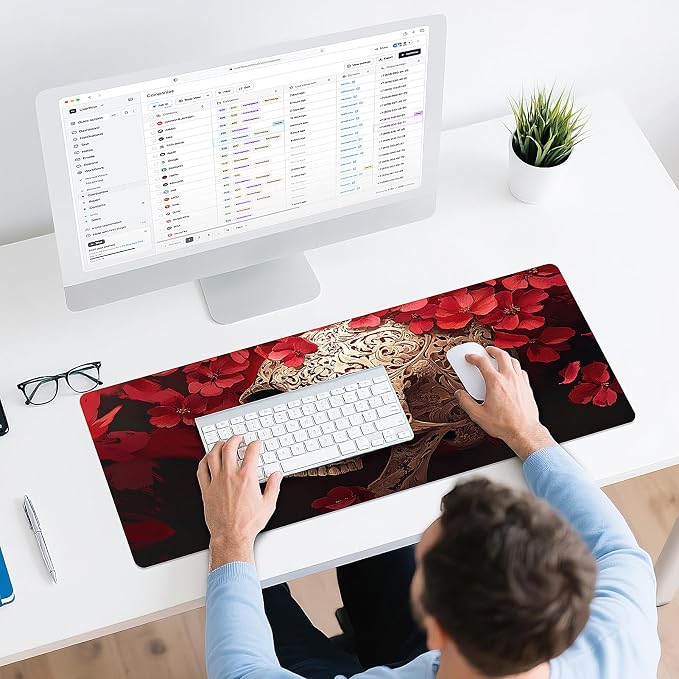Gaming Mouse Pad - (31.5"×11.8") Skull Large Mouse Pads for Desk - Desk Mat for Keyboard and Mouse with Non-Slip Base, Desks Pad Matfor Game/Office & Home - Image 6
