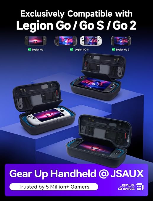 JSAUX Carrying Case for Lenovo Legion Go/Go S/Go 2, Large Hard Travel Bag - Image 2